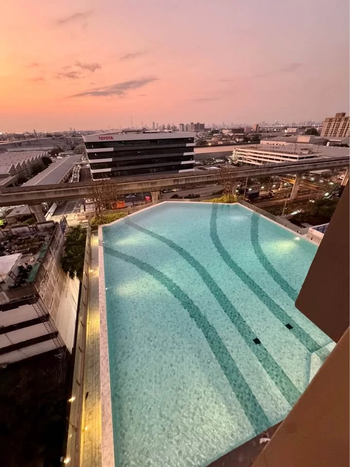 For rent Supalai Veranda Sukhumvit 117, 1 bedroom, 1 multipurpose room, large corner room, great view, book now
