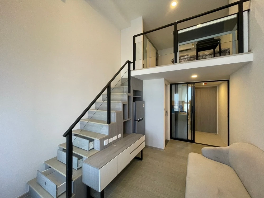 For rent!! Origin Plug & Play Ramkhamhaeng Triple Station Duplex room, 21st floor, brand new room, don't miss it!!