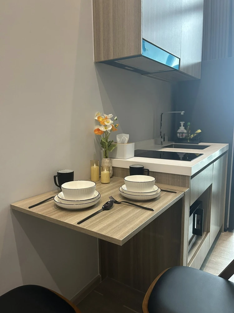 For rent: Altitude Unicorn Sathorn Tha Phra, Duplex room, 2 bedrooms, 21st floor, convenient and complete here, come and book now.