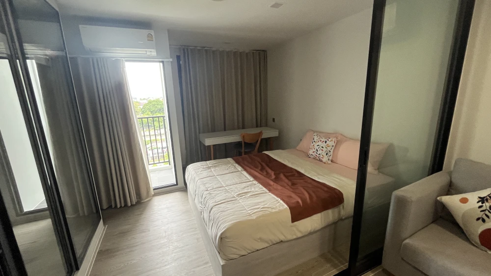 For rent!! Kev Seed Kaset, 8th floor, Building B, fully furnished, ready to move in, hurry to book now!!