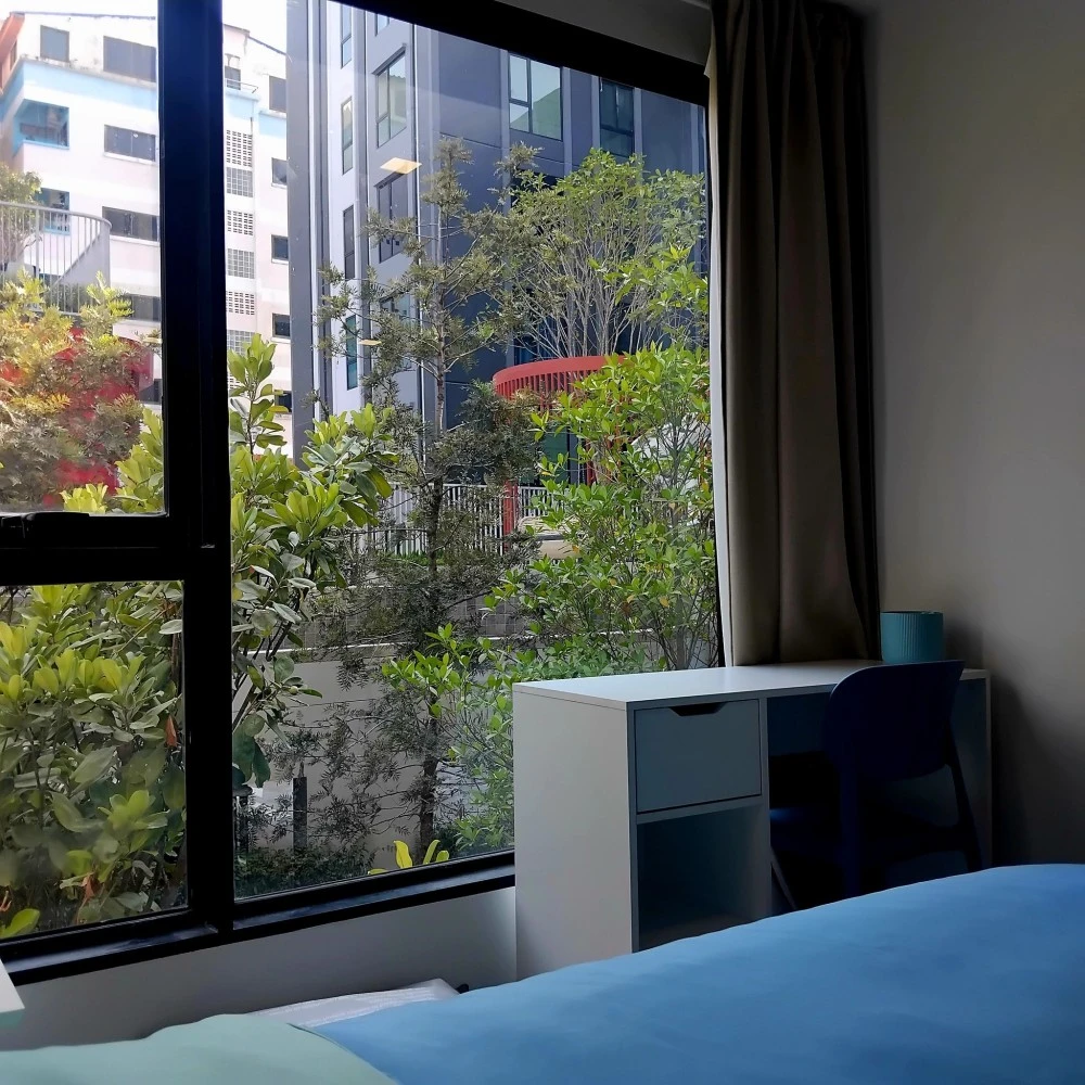 For rent, Kev Embrio Rangsit, 1 Bedroom Extra, separate dressing room, fully furnished, book now.