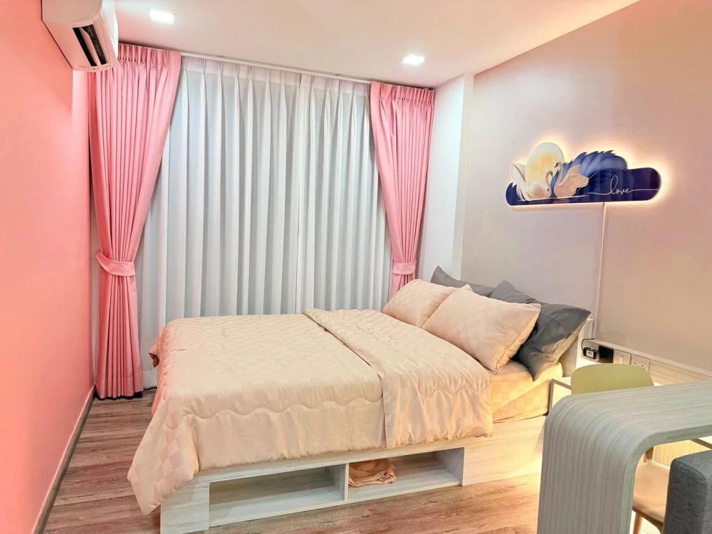 For rent, Cave Embrio Rangsit, 4th floor, beautiful view, fully furnished, book now.