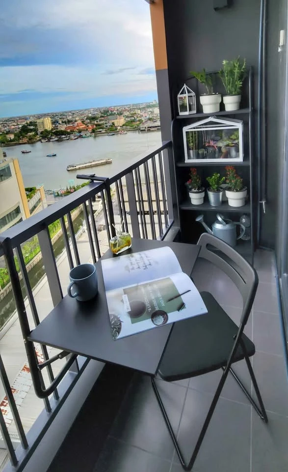 For rent!! The Key Rama 3, 17th floor, river view, beautiful room, fully furnished, ready to move in. Reserve now!!