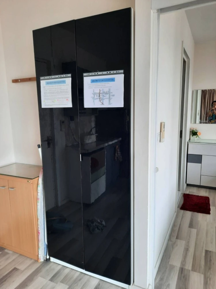 For rent: The Key Chaengwattana, 11th floor, corner room, fully furnished, just carry your bags and move in. Book now, don't miss it.