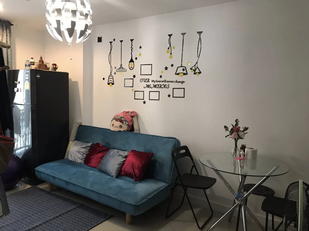 For rent: The Series Udomsuk 29, 35 sq m room, fully furnished with appliances, ready to move in.