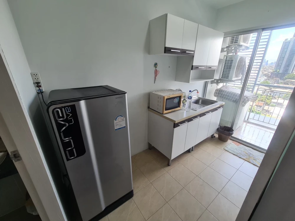 For rent, The Niche Taksin, 1 bedroom, 1 bathroom, built-in kitchen, complete electrical appliances You can reserve in advance.
