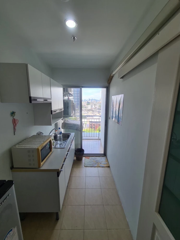 For rent, The Niche Taksin, 1 bedroom, 1 bathroom, built-in kitchen, complete electrical appliances You can reserve in advance.