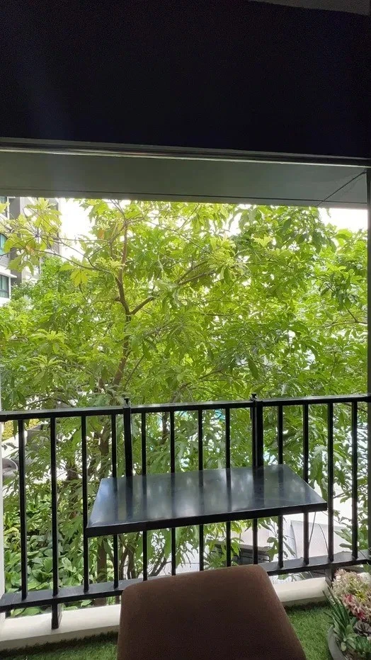 For rent: The Parkland Phetkasem - Tha Phra, pool and tree view, shady, not hot, fully furnished, if you delay, you'll definitely miss out.