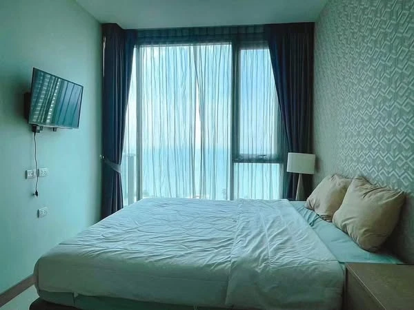 For rent: The Riviera Wongamat Beach, high floor, nice to live in, fully furnished, hurry and book now++