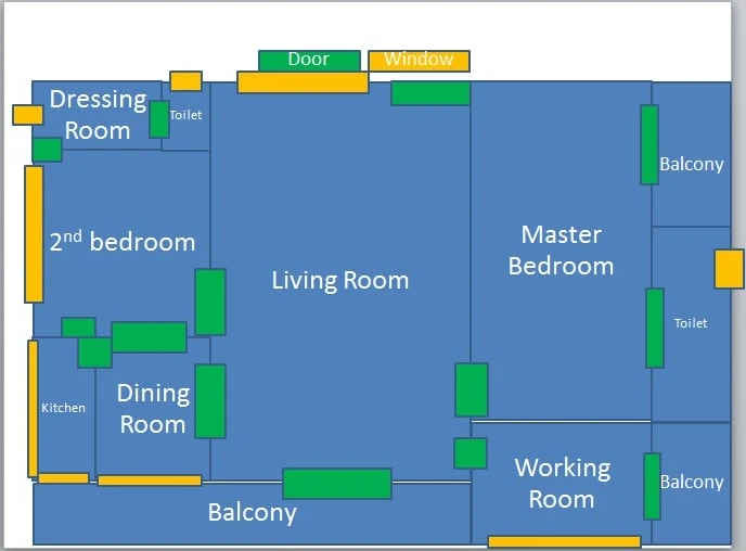 For rent: The Waterford Condominium, 2 bedrooms, 2 bathrooms + 1 additional room (can be used as a work room or 3rd bedroom), reserve now!