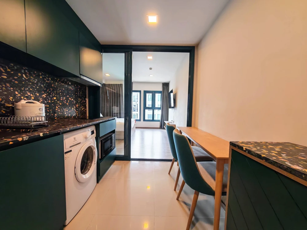 For rent: The Base Sukhumvit 50, studio room, 7th floor. Fully furnished with appliances. Book now! Don't miss out!