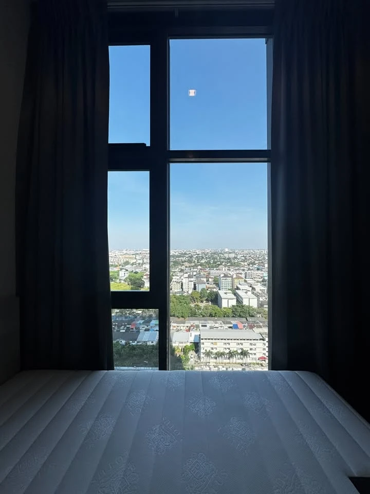 For rent: The Line Sukhumvit 101, beautiful and quiet city view, fully furnished, very attractive.