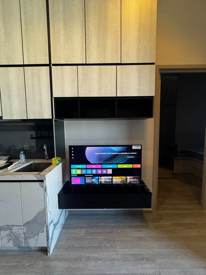 For rent: The Line Sukhumvit 101, beautiful and quiet city view, fully furnished, very attractive.