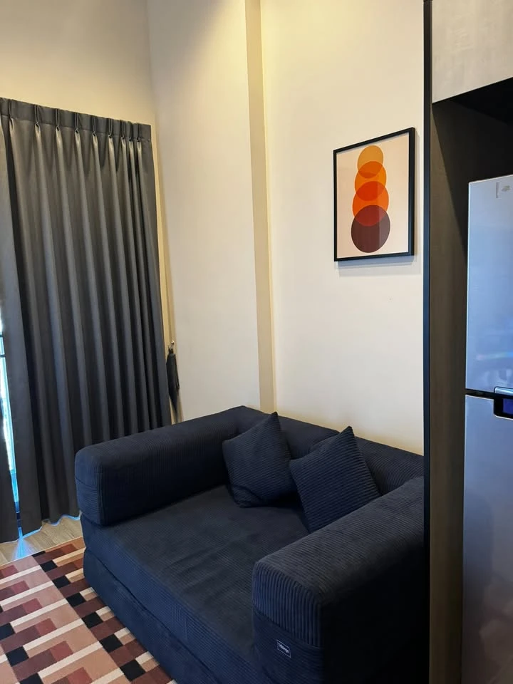 For rent: The Line Sukhumvit 101, beautiful and quiet city view, fully furnished, very attractive.