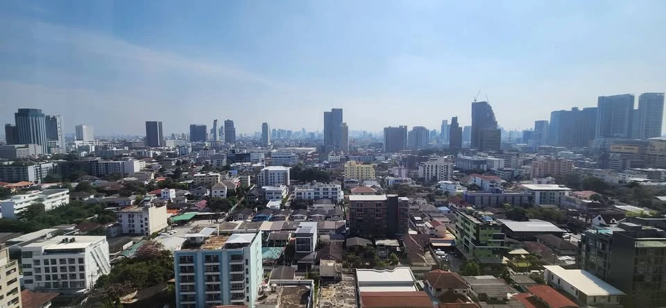 For rent: The Line Vibe, 19th floor, beautiful city view, decorated in Muji style, simple and very nice, you must arrange it!!