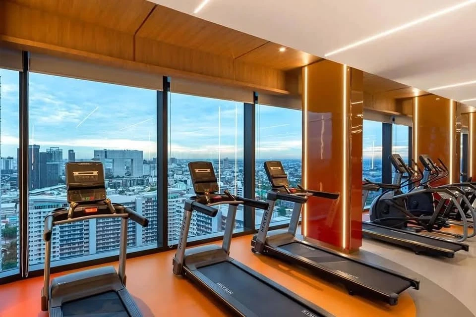 For rent: The Line Vibe, 19th floor, beautiful city view, decorated in Muji style, simple and very nice, you must arrange it!!