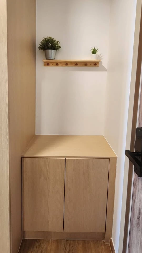 For rent: The Line Vibe, 19th floor, beautiful city view, decorated in Muji style, simple and very nice, you must arrange it!!