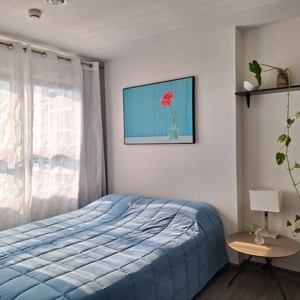 For rent: The Trust @ BTS Erawan, swimming pool and garden view, decorated room looks very nice, super chill, book now and you won't be disappointed.