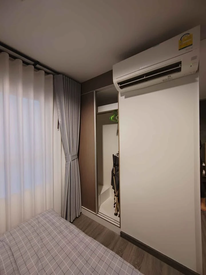 For rent: The Trust @ BTS Erawan, fully furnished, ready to move in, with a wide green area view, Chao Phraya River and sunset. Reserve now!