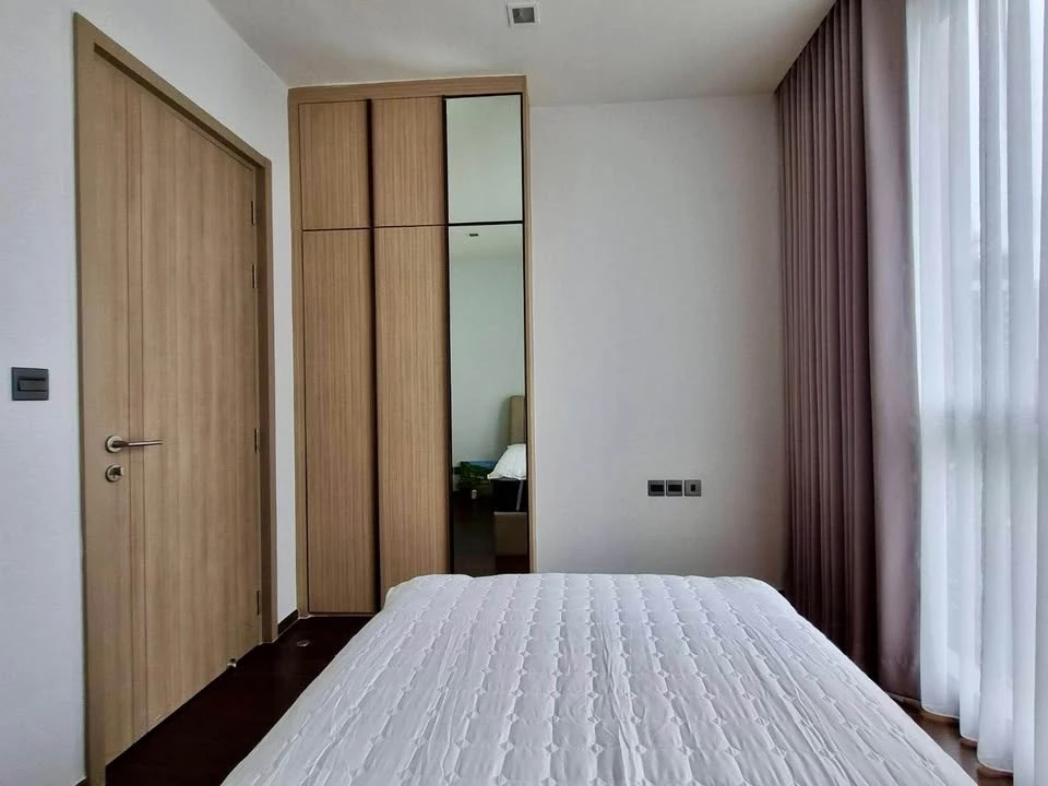 For rent, The Line Ratchawithi, a luxuriously decorated room, well-built-in furniture, high floor, spacious and comfortable, just bring your bags+++