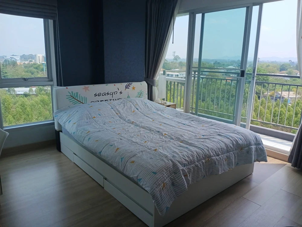 For rent: Natureza Art Pattaya North, Building D, 8th floor. 2 bedrooms, 2 bathrooms. Spacious and fully furnished. Book now!
