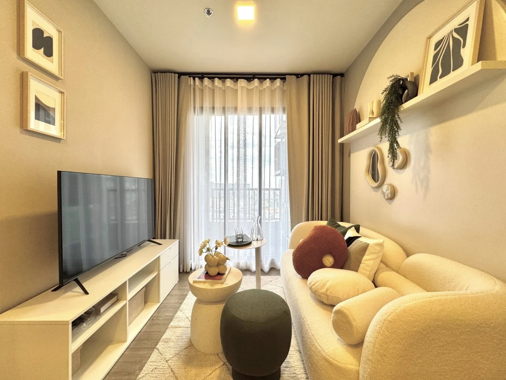 For rent, Nia by Sansiri, 15th floor, fully furnished, beautiful, stylish, comfortable, and fully equipped with electrical appliances. Reserve now!