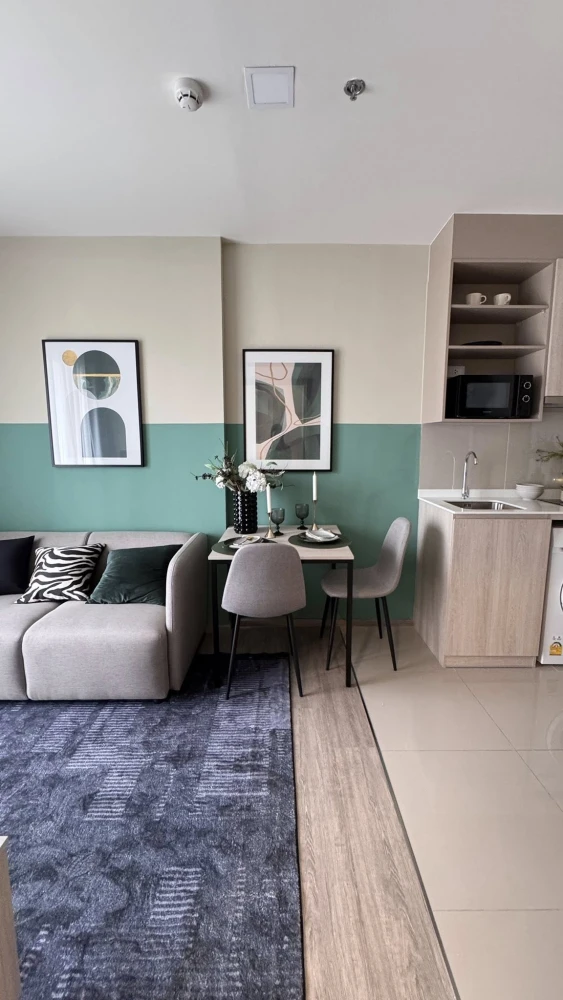 For rent, Niea by Sansiri, fully furnished room, ready to move in, convenient, complete, all in one place. If you don't book, you'll regret it later.