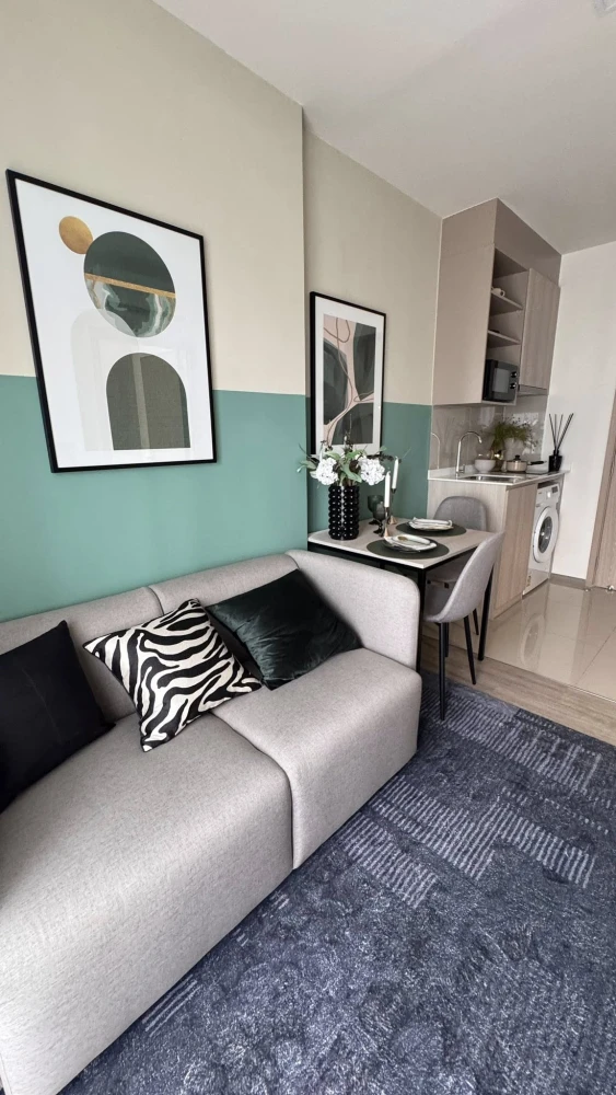 For rent, Niea by Sansiri, fully furnished room, ready to move in, convenient, complete, all in one place. If you don't book, you'll regret it later.