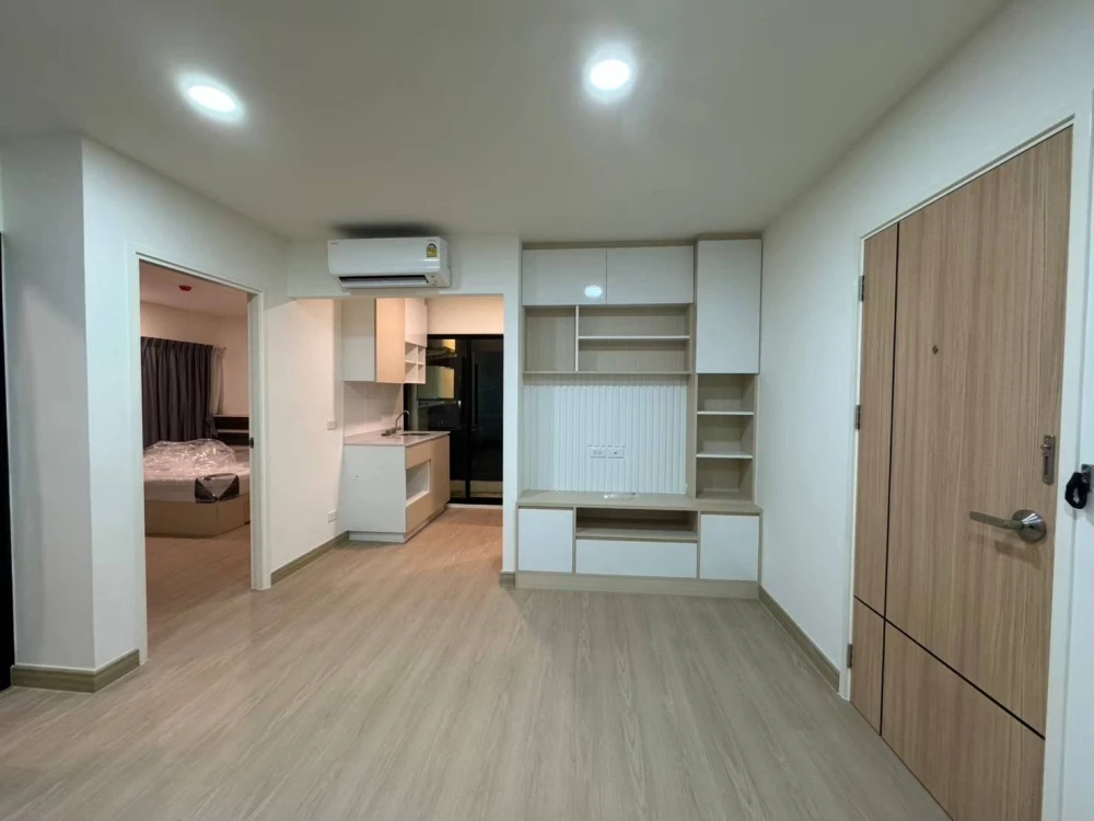 For rent: Plearn Plearn Condo, Rama 7 - Bang Kruai, 4th floor, size 49 sq m., 2 bedrooms, furnished, ready to move in with your bags.