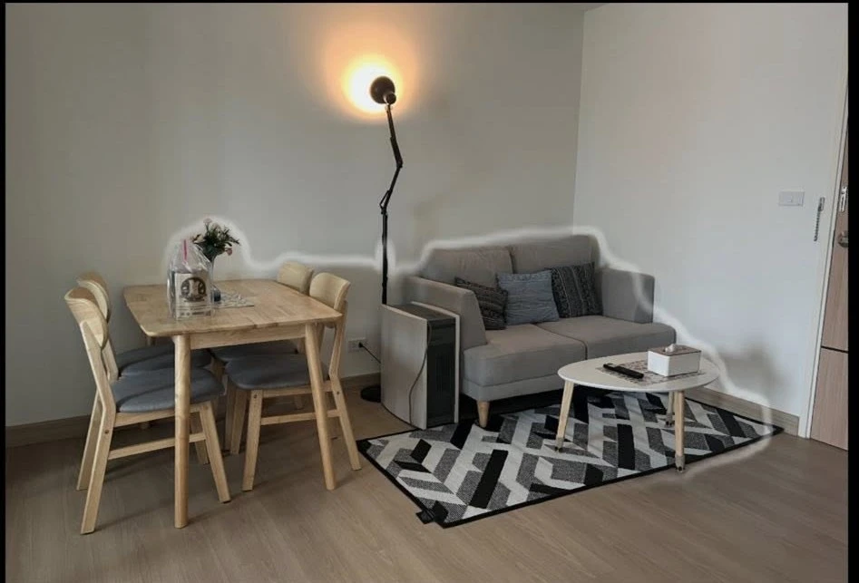 For rent: Ploen Ploen Condominium, Rama 7, Bang Kruai, 4 rooms, ready to move in, fully furnished, hurry and reserve now+++