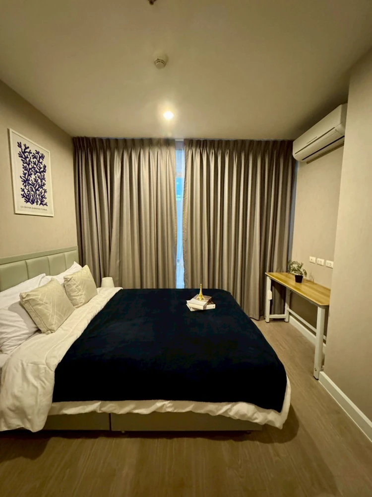 For rent: Metro Sky Prachachuen, 2nd floor, fully furnished and equipped with electrical appliances. Interested? Reserve now!