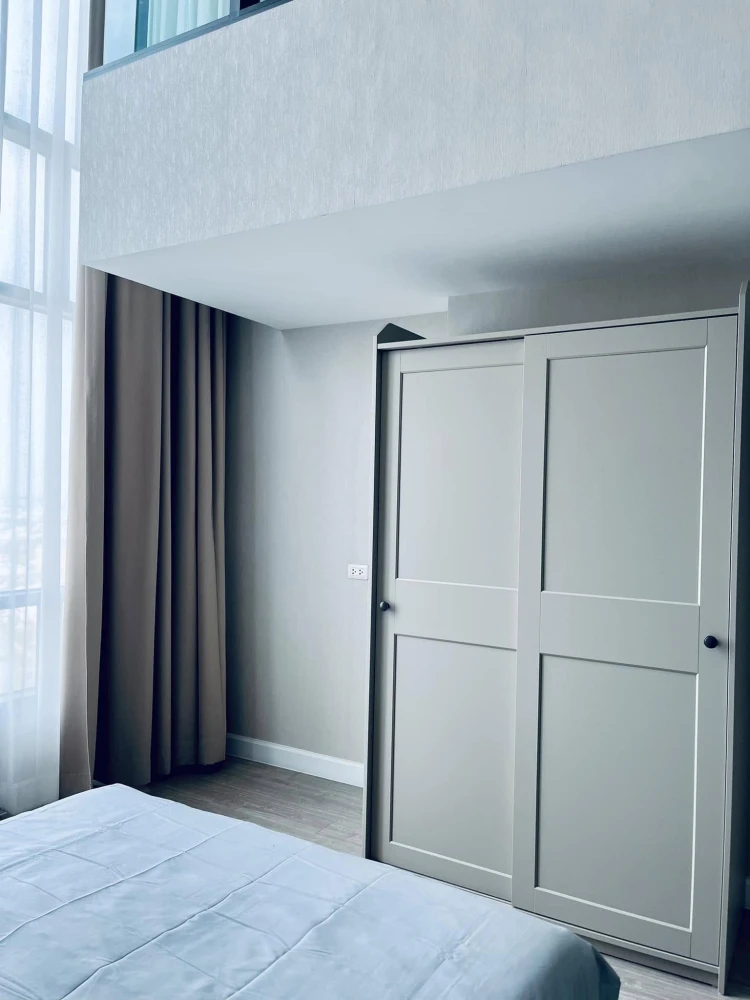 For rent: Metro Sky Prachachuen, Duplex room, special size, corner room, 50 square meters, hurry and reserve.