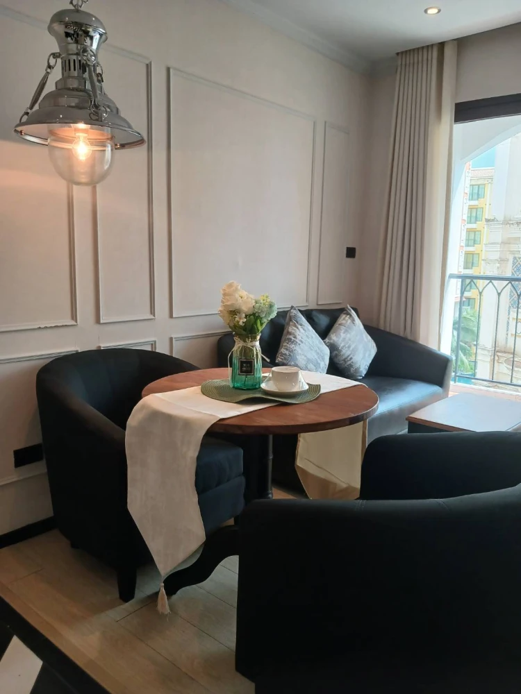 For rent: Venetian Signature Condo Resort Pattaya, 1 bedroom, 1 bedroom, decorated in a controlled tone, built-in walls, awesome, book now