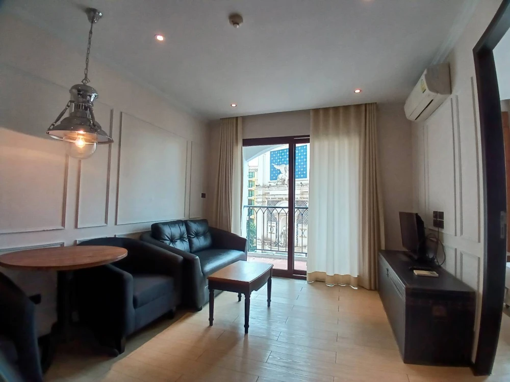 For rent: Venetian Signature Condo Resort Pattaya, 1 bedroom, 1 bedroom, decorated in a controlled tone, built-in walls, awesome, book now