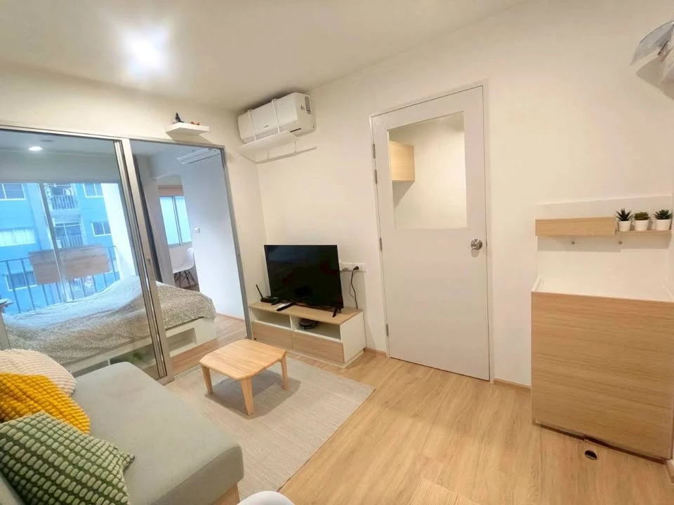 For rent: Sena Kit Chalongkrung-Ladkrabang, Building D, 4th floor, Phase 2. Garden view, pleasant atmosphere, very livable. Book now!
