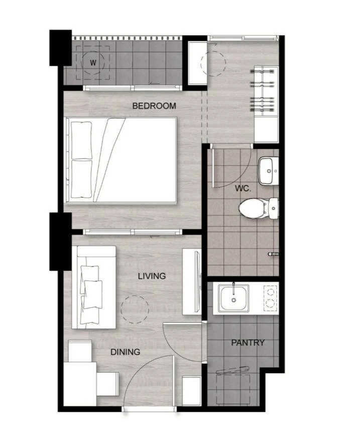 For rent: Sena Kit Chalongkrung-Ladkrabang, Building D, 4th floor, Phase 2. Garden view, pleasant atmosphere, very livable. Book now!