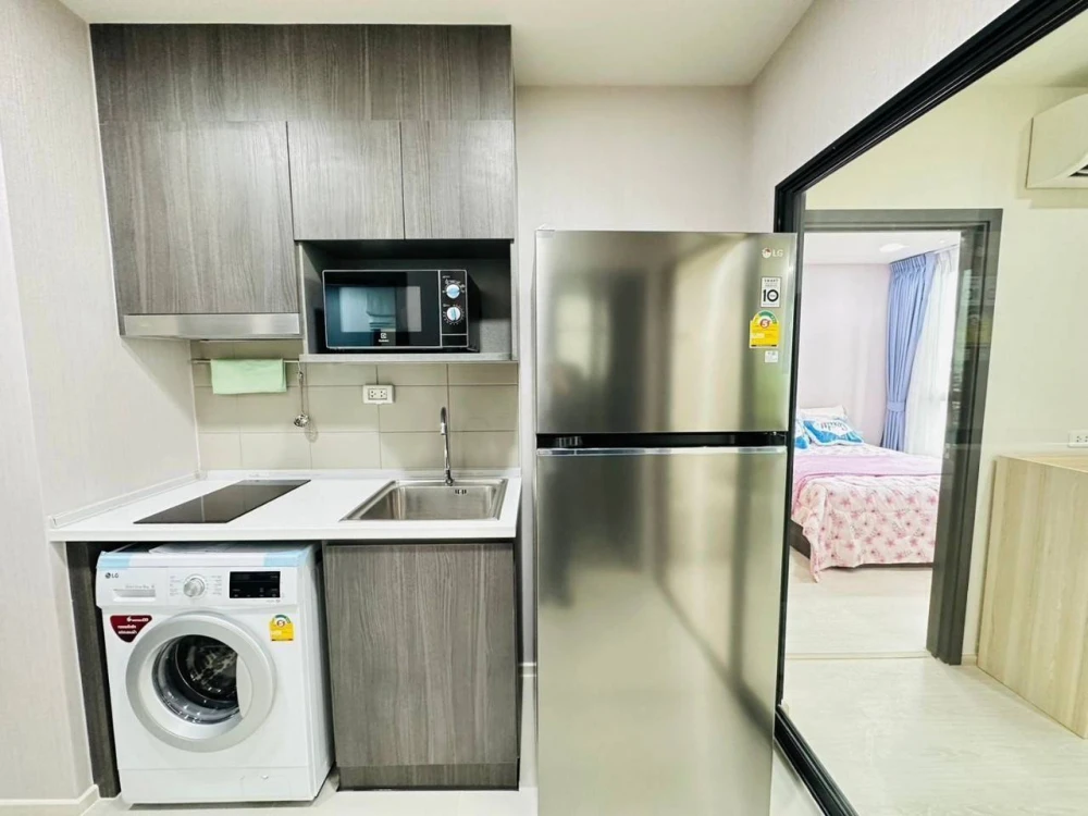 For rent: Elio Del Nest Udomsuk, high floor, fully furnished, spacious room, reserve now.