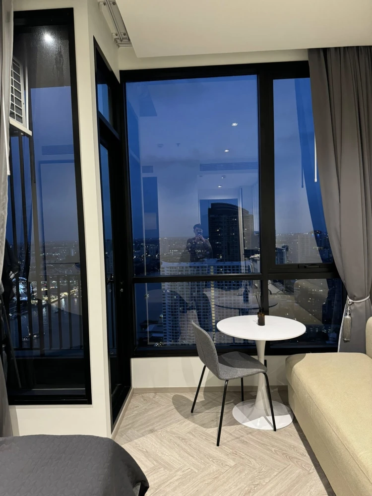 For rent: Chapter Charoen Nakhon-Riverside, ready to move in, well-built interior, book now!!!