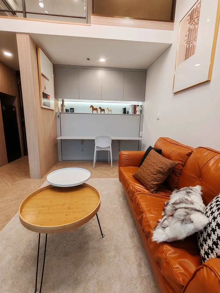 For rent: Landmark at MRT Station, beautiful room, high floor, excellent built-in furniture, complete electrical appliances