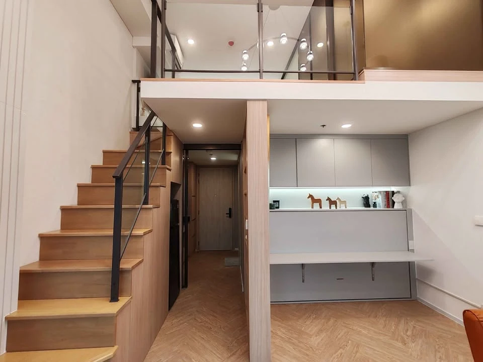 For rent: Landmark at MRT Station, beautiful room, high floor, excellent built-in furniture, complete electrical appliances