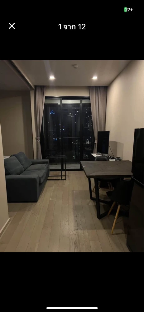 For rent: Ashton Asoke, very beautiful city view. Complete set of furniture Ready to carry just one bag and move in.