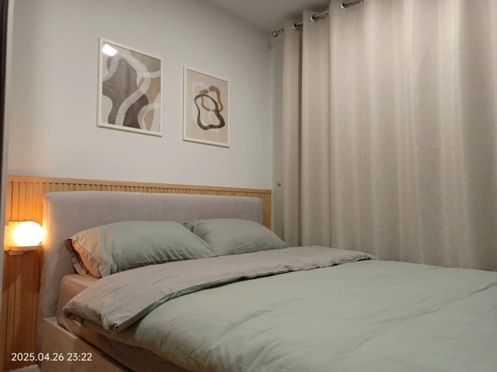 For rent!! Atmoz Canal Rangsit, 2nd floor, Building C, swimming pool view, beautiful room, fully furnished, ready to move in, don't miss it!!