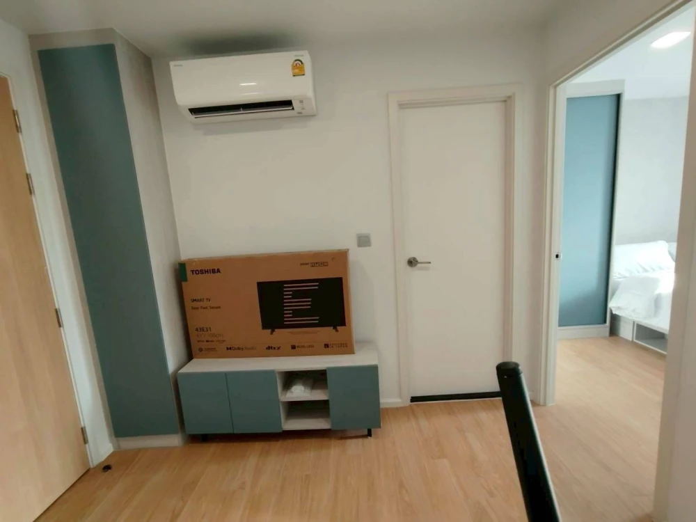 For rent!! Atmoz Canal Rangsit, 5th floor, Building C, canal view, beautiful room, fully furnished, ready to move in. Don't miss out!!