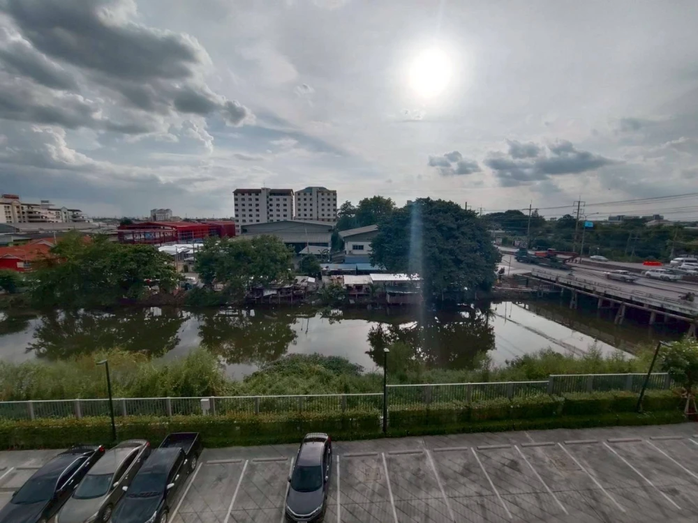 For rent!! Atmoz Canal Rangsit, 5th floor, Building C, canal view, beautiful room, fully furnished, ready to move in. Don't miss out!!