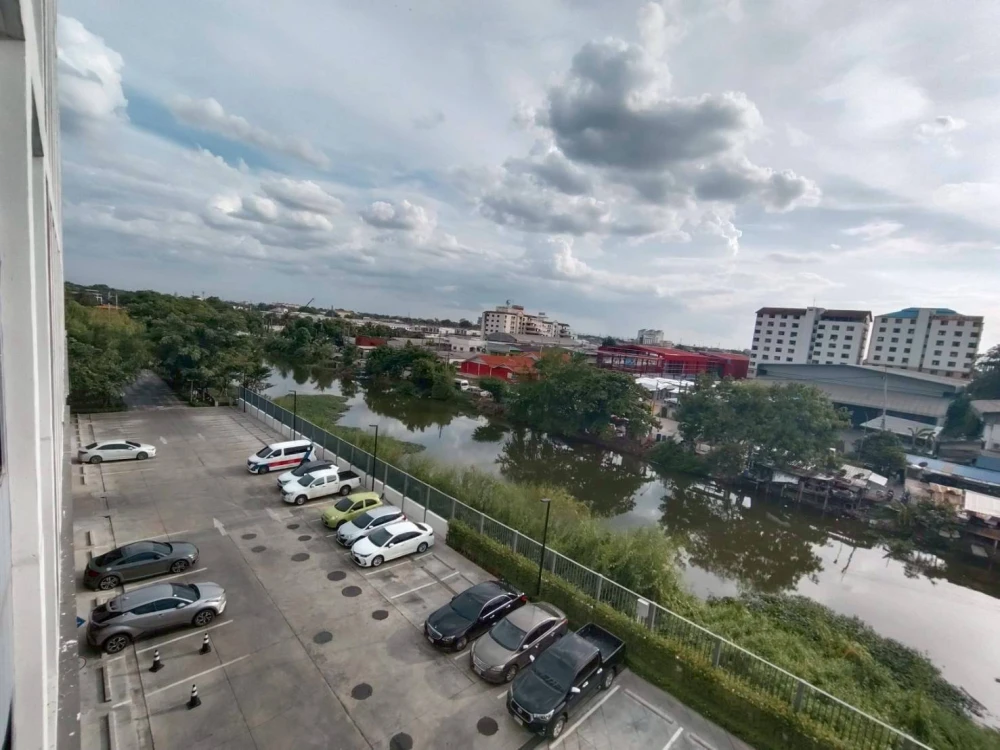 For rent!! Atmoz Canal Rangsit, 5th floor, Building C, canal view, beautiful room, fully furnished, ready to move in. Don't miss out!!