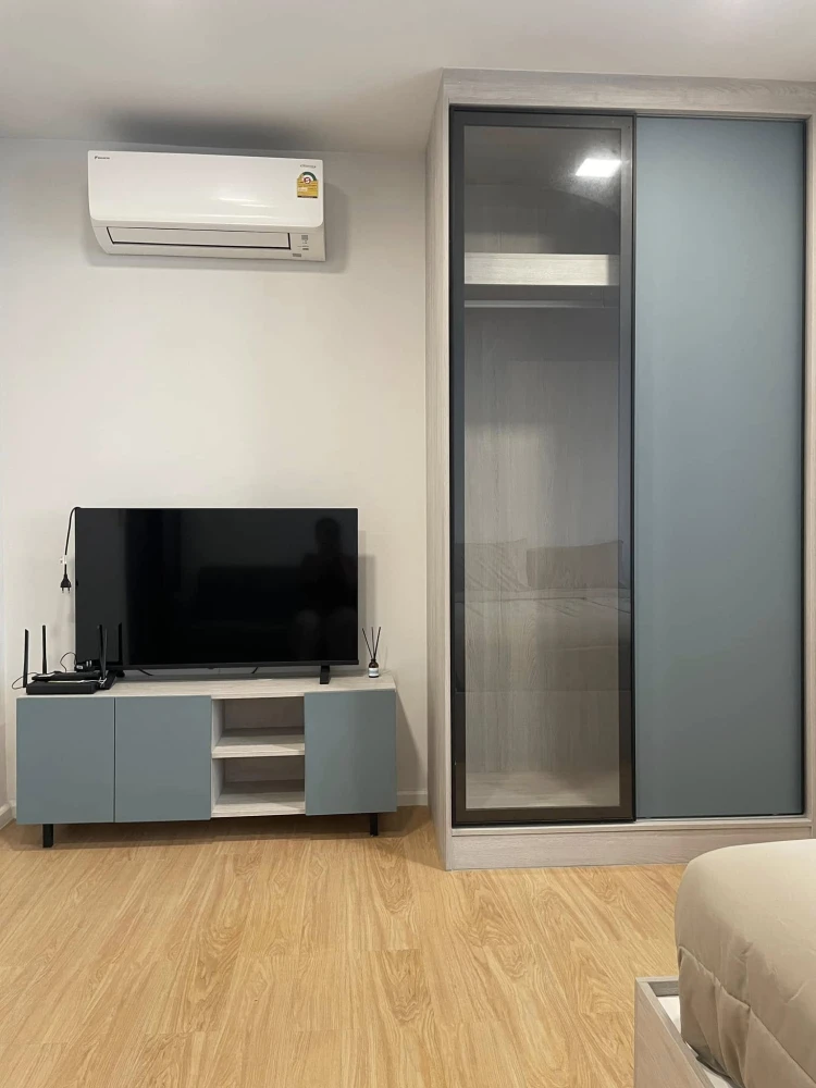 For rent: Atmoz Canal Rangsit, studio room, 4th floor, fully furnished, move in now