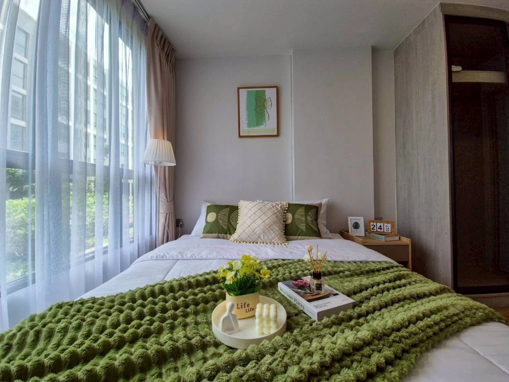 For rent: Atmoz Canal Rangsit. Beautifully decorated room with full amenities. Come and reserve today. Don't delay!