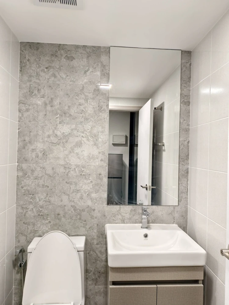 for rent: Atmoz Portrait Srisaman, Building B, 4th floor, air conditioner + built-in wardrobe, ready to move in, hurry and reserve now.