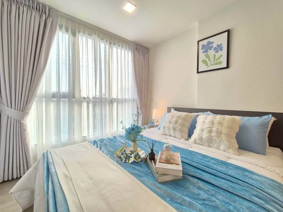 For rent: Atmoz Palacio Lat Phrao-Wang Hin, fully furnished, ready to move in, complete with amenities. If you don't reserve, you'll really miss out.