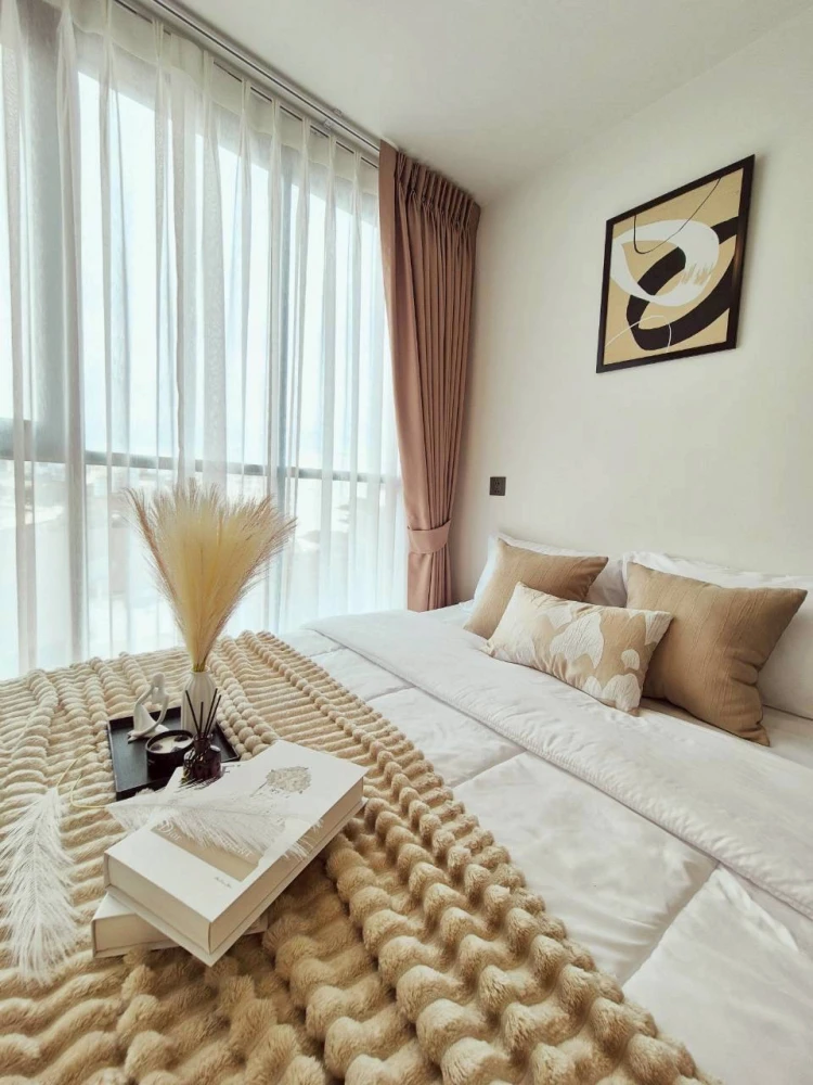 For rent: Atmoz Palacio Lat Phrao-Wang Hin, fully furnished, 7th floor, Building D, size 27 sq m., must arrange.